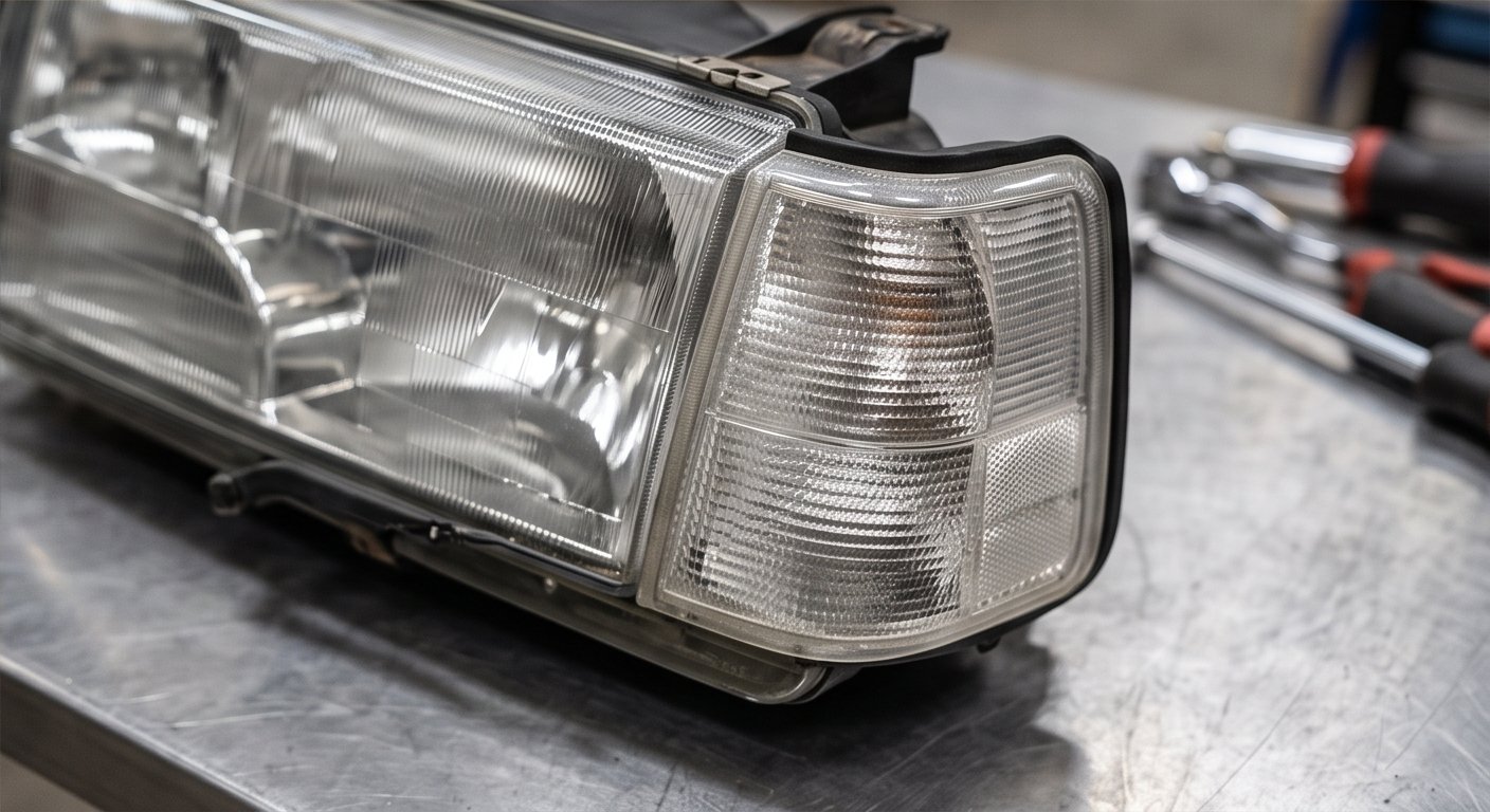 Volvo 940 Headlight Assembly for Sale | Composite Headlight with Parking Light for 940 Sedan, Wagon, SE, and Turbo - Image 4
