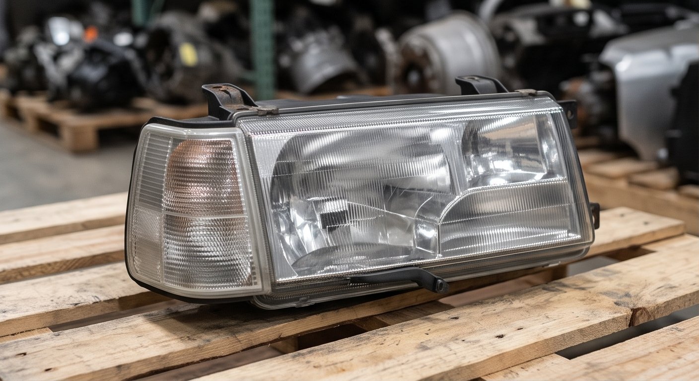 Volvo 940 Headlight Assembly for Sale | Composite Headlight with Parking Light for 940 Sedan, Wagon, SE, and Turbo