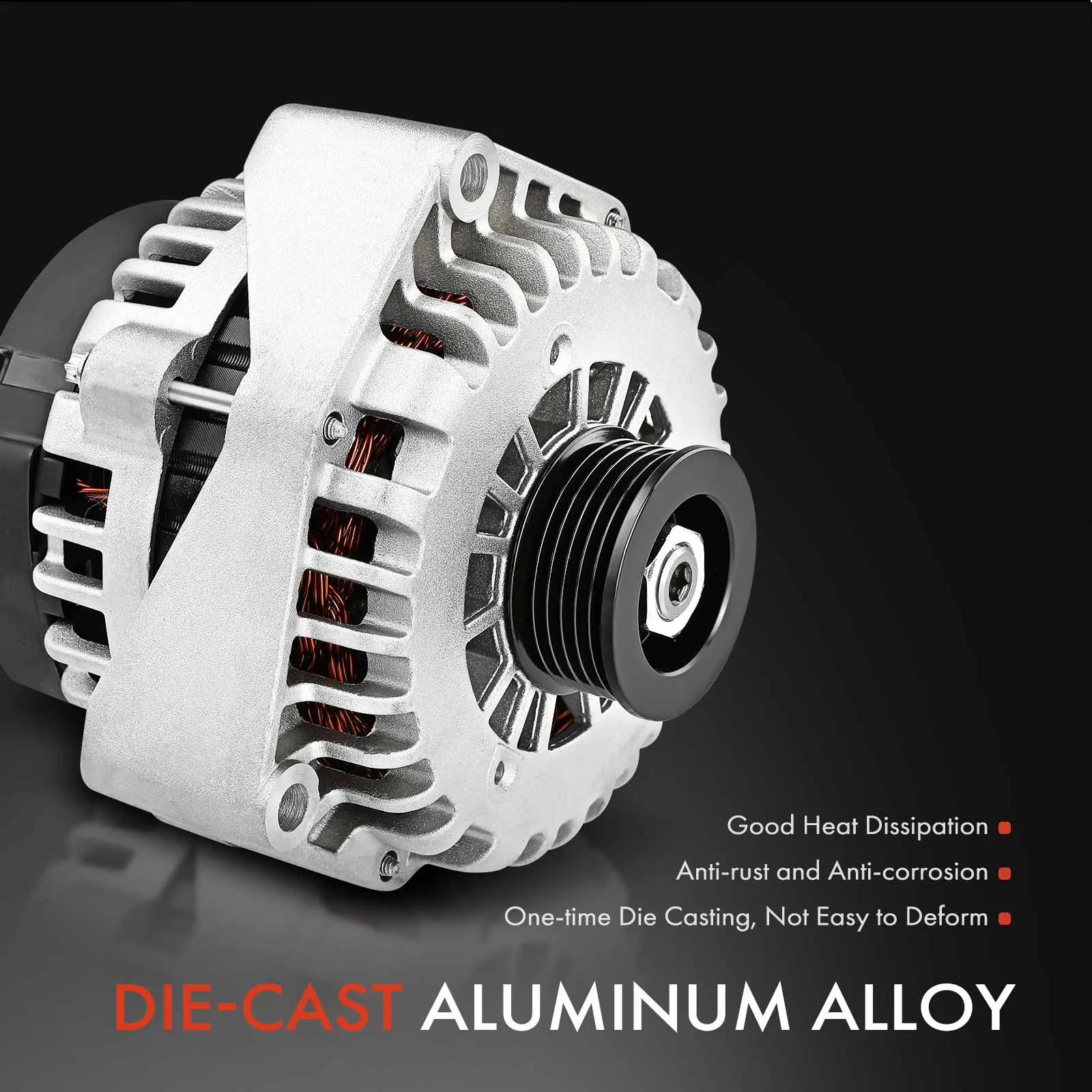 Alternator 110A 12V For 2015 Honda Accord for Sale | Belt-driven alternator with integrated voltage regulator - Image 1