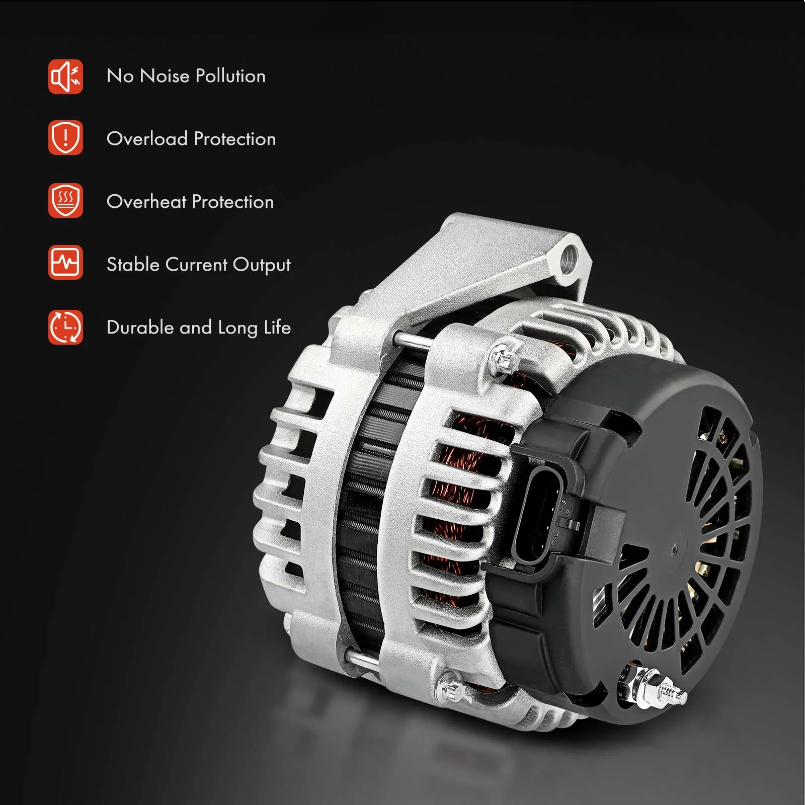 Alternator 110A 12V For 2015 Honda Accord for Sale | Belt-driven alternator with integrated voltage regulator - Image 3