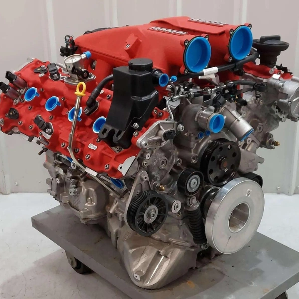 Ferrari F154 Engine for Sale | 3.9L Twin Turbo Flat Plane V8 - Image 1