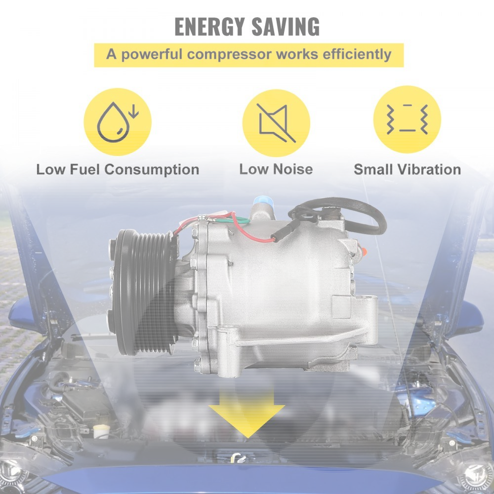 2008 Honda Civic AC Compressor for Sale | A/C compressor with integrated electromagnetic clutch for the 2008 Honda Civic 8th gen FA1 - Image 3