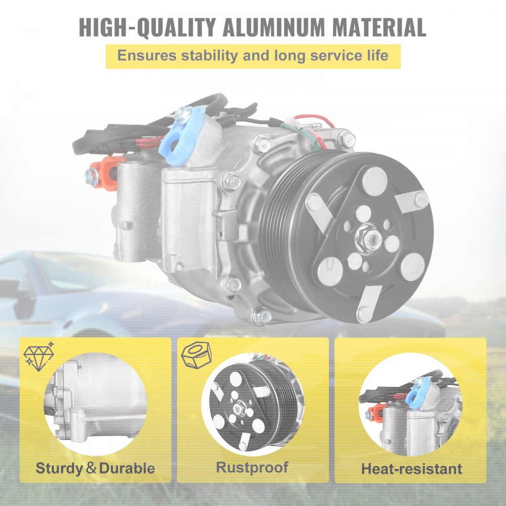 2008 Honda Civic AC Compressor for Sale | A/C compressor with integrated electromagnetic clutch for the 2008 Honda Civic 8th gen FA1 - Image 4